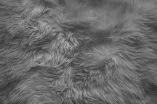 Natural Shape Sheepskin Grey 2'x6'