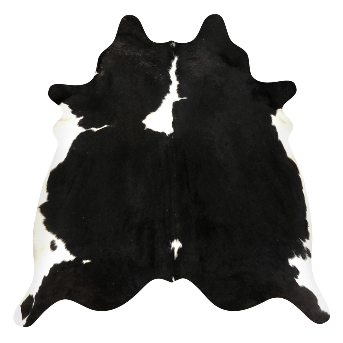 Natural Brazilian Cowhide Rug - Espresso & Ivory