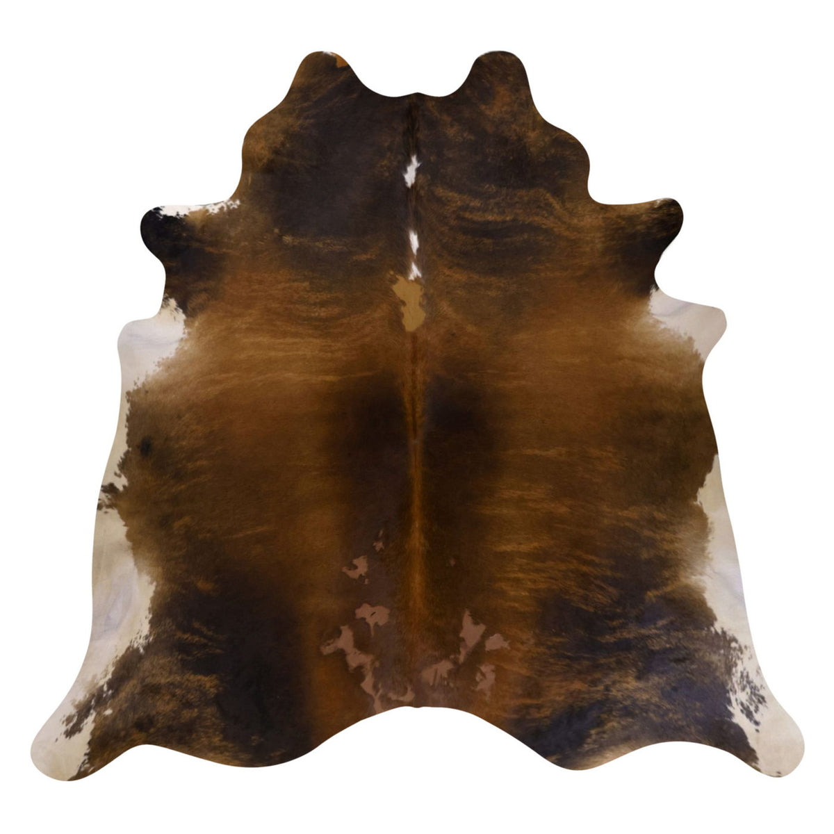Natural Brazilian Cowhide Rug - Mocha, Chocolate & Espresso