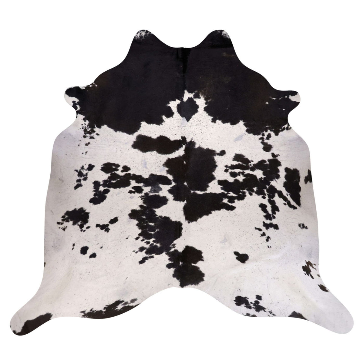 Natural Brazilian Cowhide Rug - Espresso & Ivory