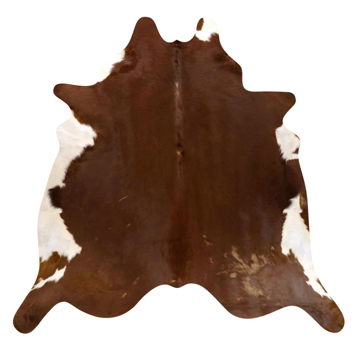 Natural Brazilian Cowhide Rug - Mocha & Ivory