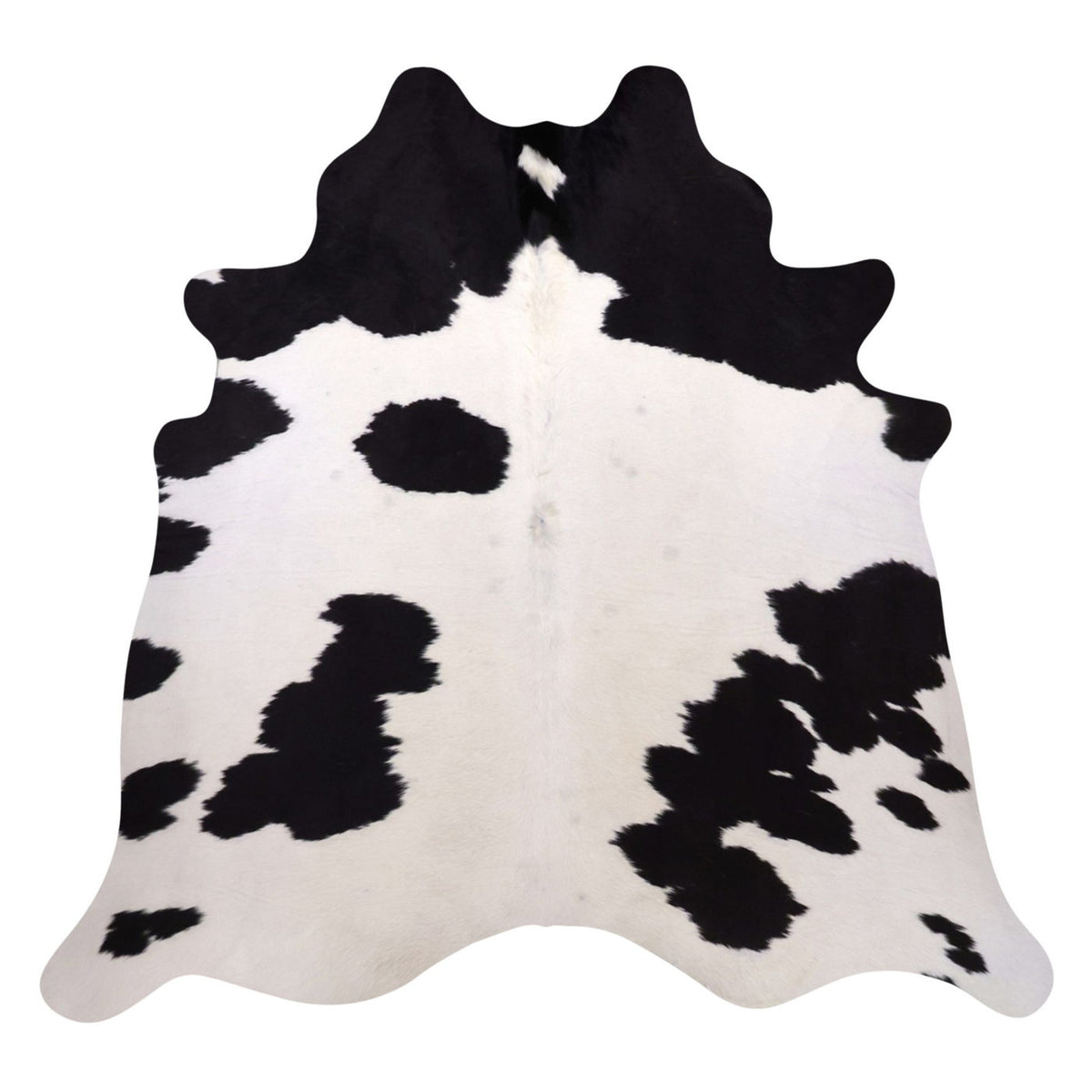 Natural Brazilian Cowhide Rug - Espresso & Ivory