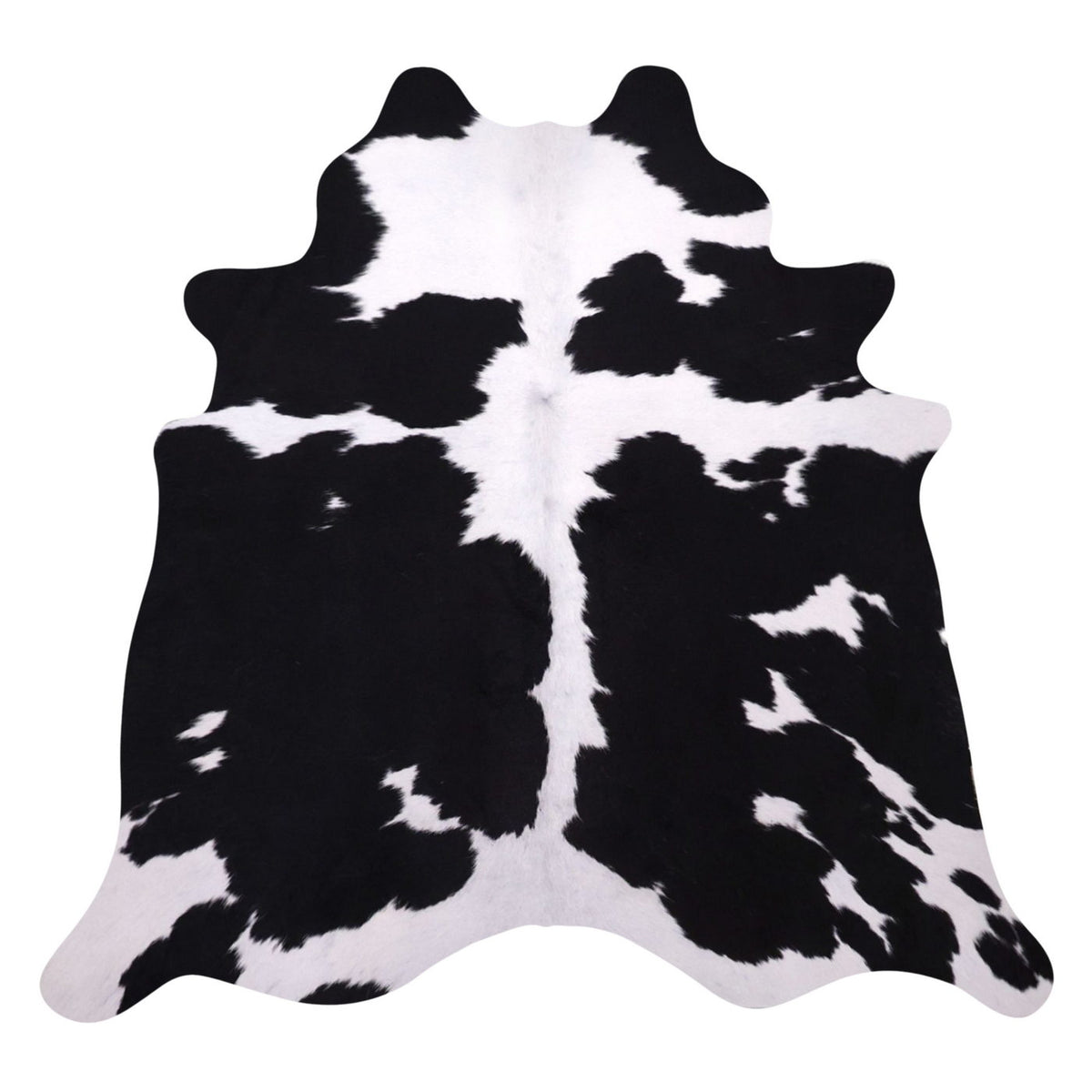 Natural Brazilian Cowhide Rug - Espresso & Ivory