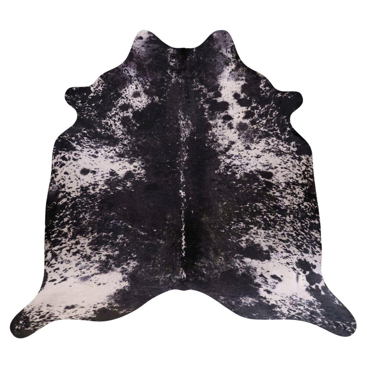 Natural Brazilian Cowhide Rug - Espresso & Ivory