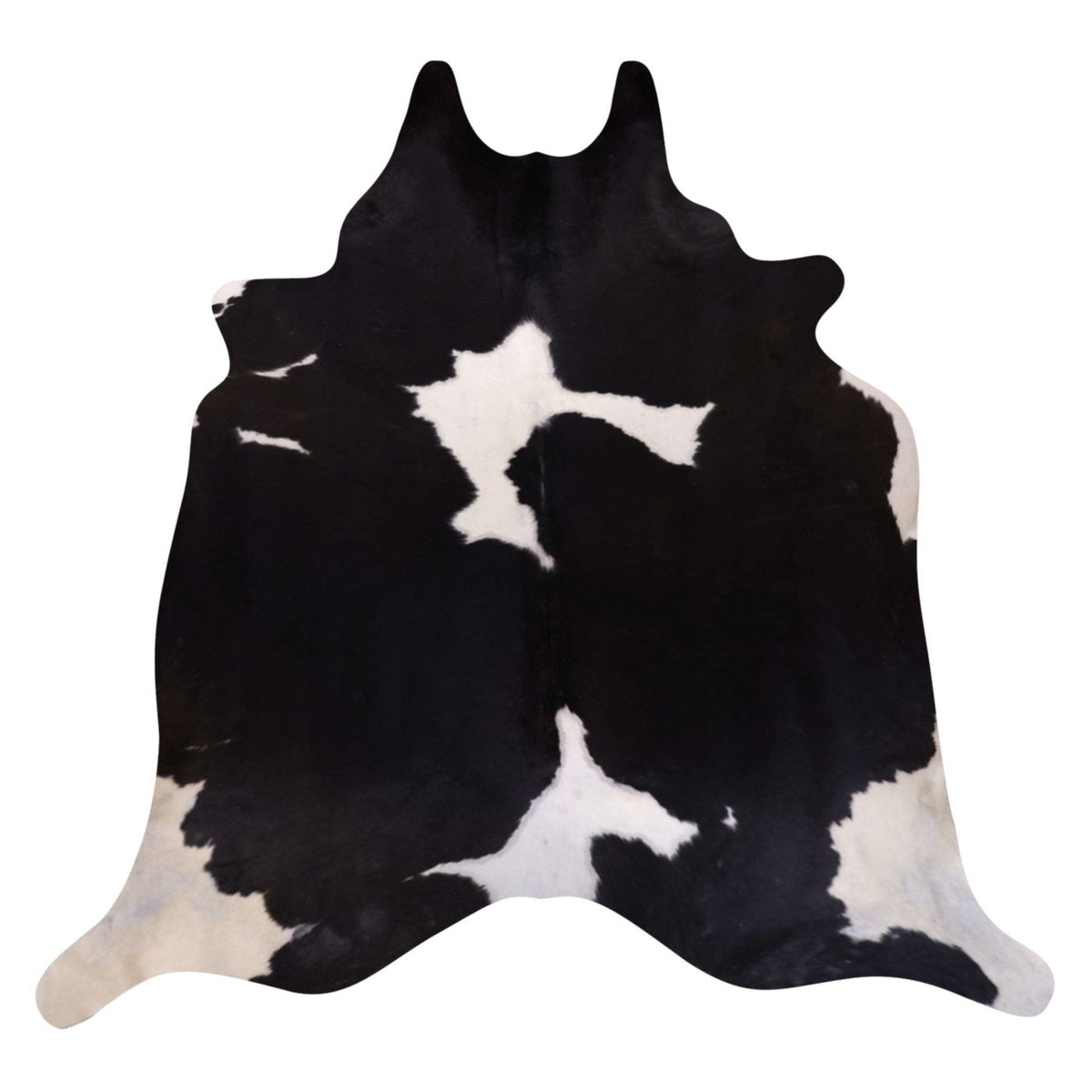 Natural Brazilian Cowhide Rug - Espresso & Ivory