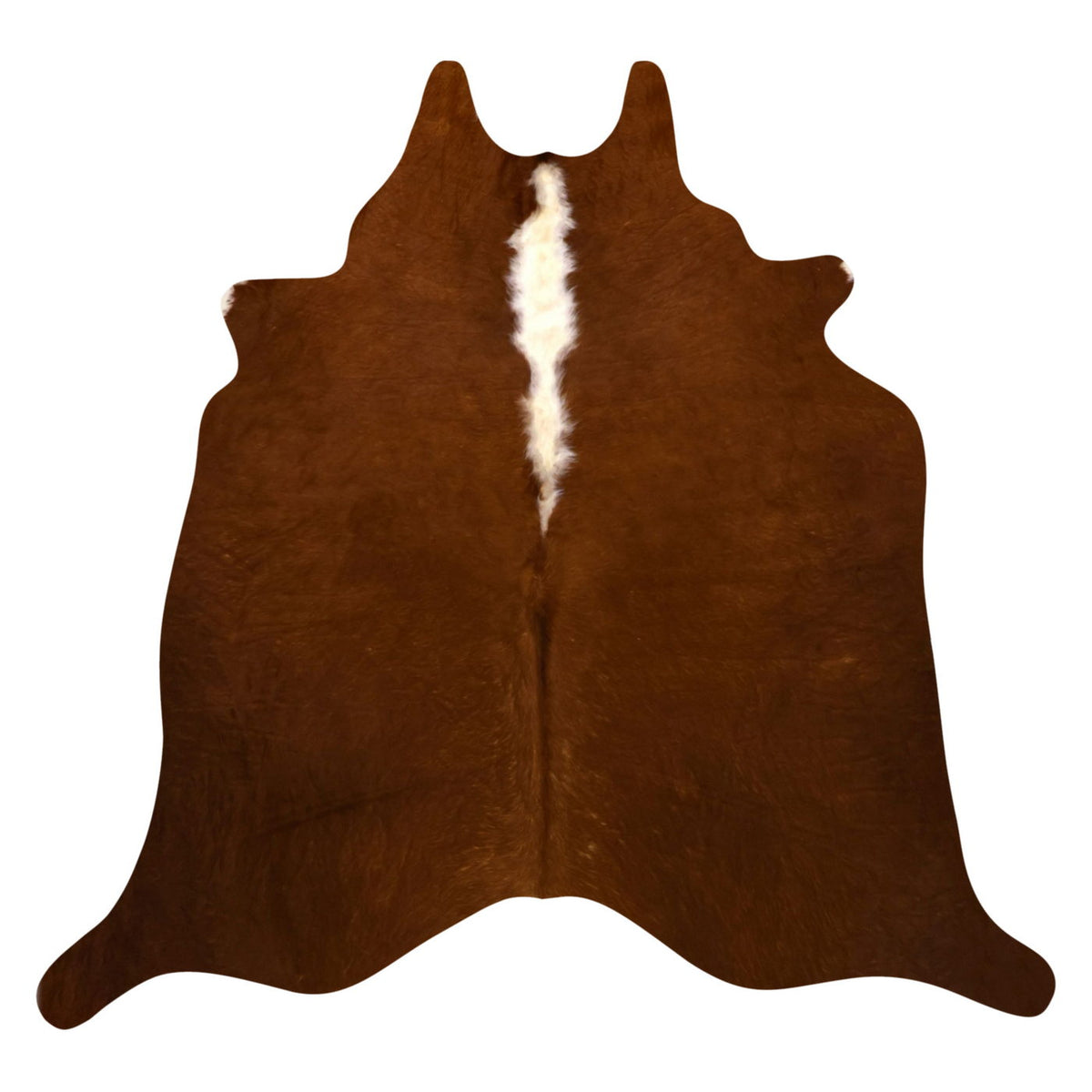 Natural Brazilian Cowhide Rug - Mocha & Ivory