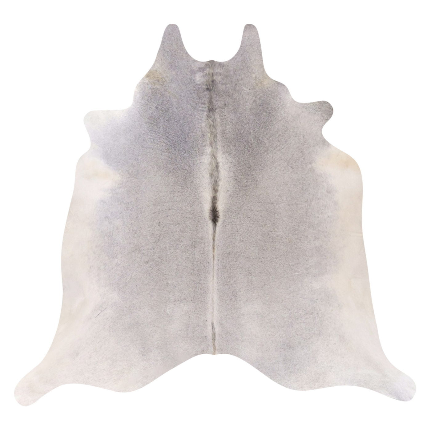 Natural Brazilian Cowhide Rug - Ivory & Grey