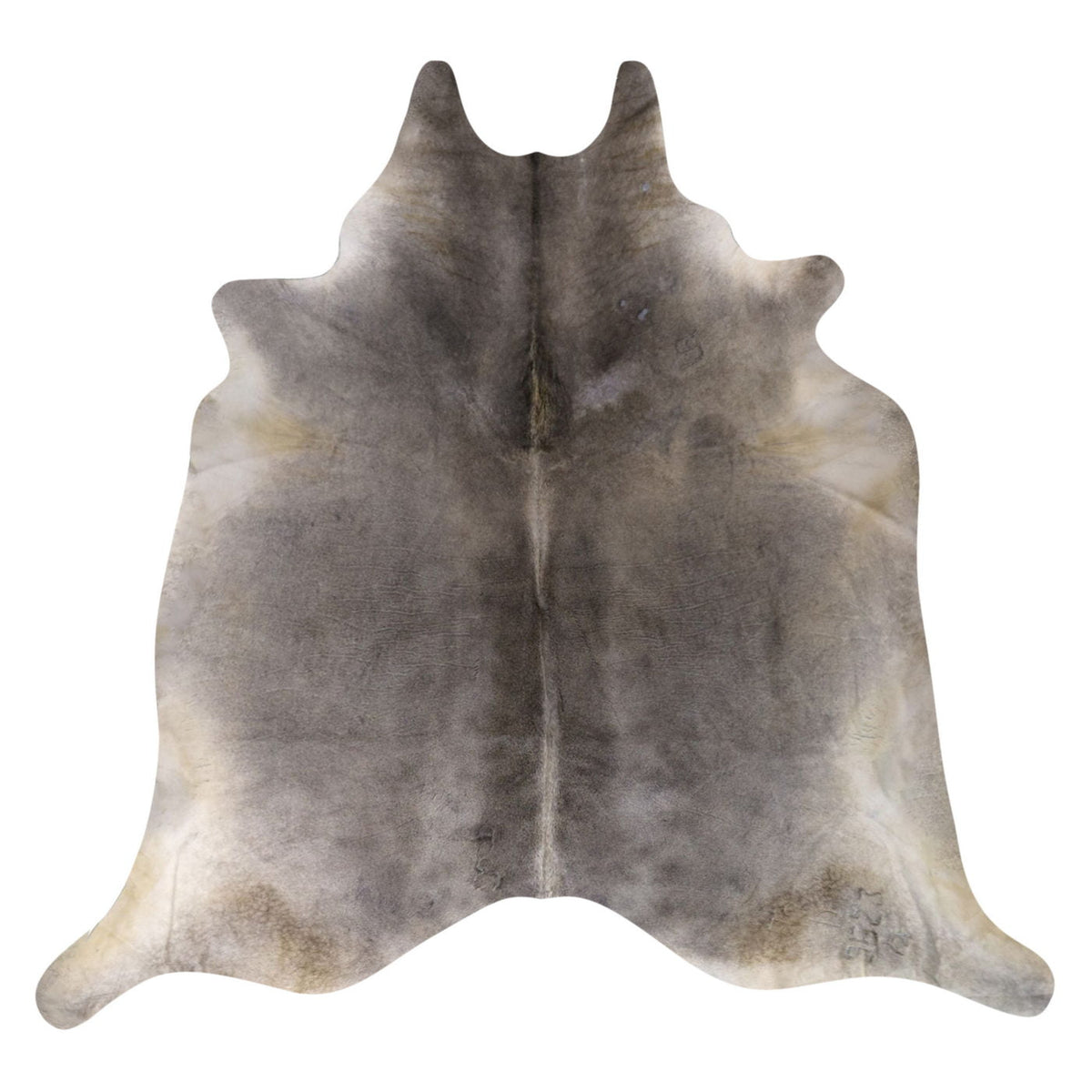 Natural Brazilian Cowhide Rug - Grey, Charcoal & Ivory