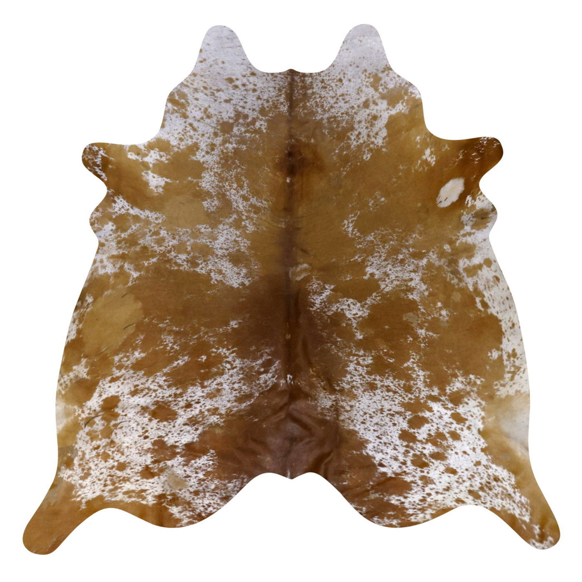 Natural Brazilian Cowhide Rug - Caramel, Mocha & Ivory