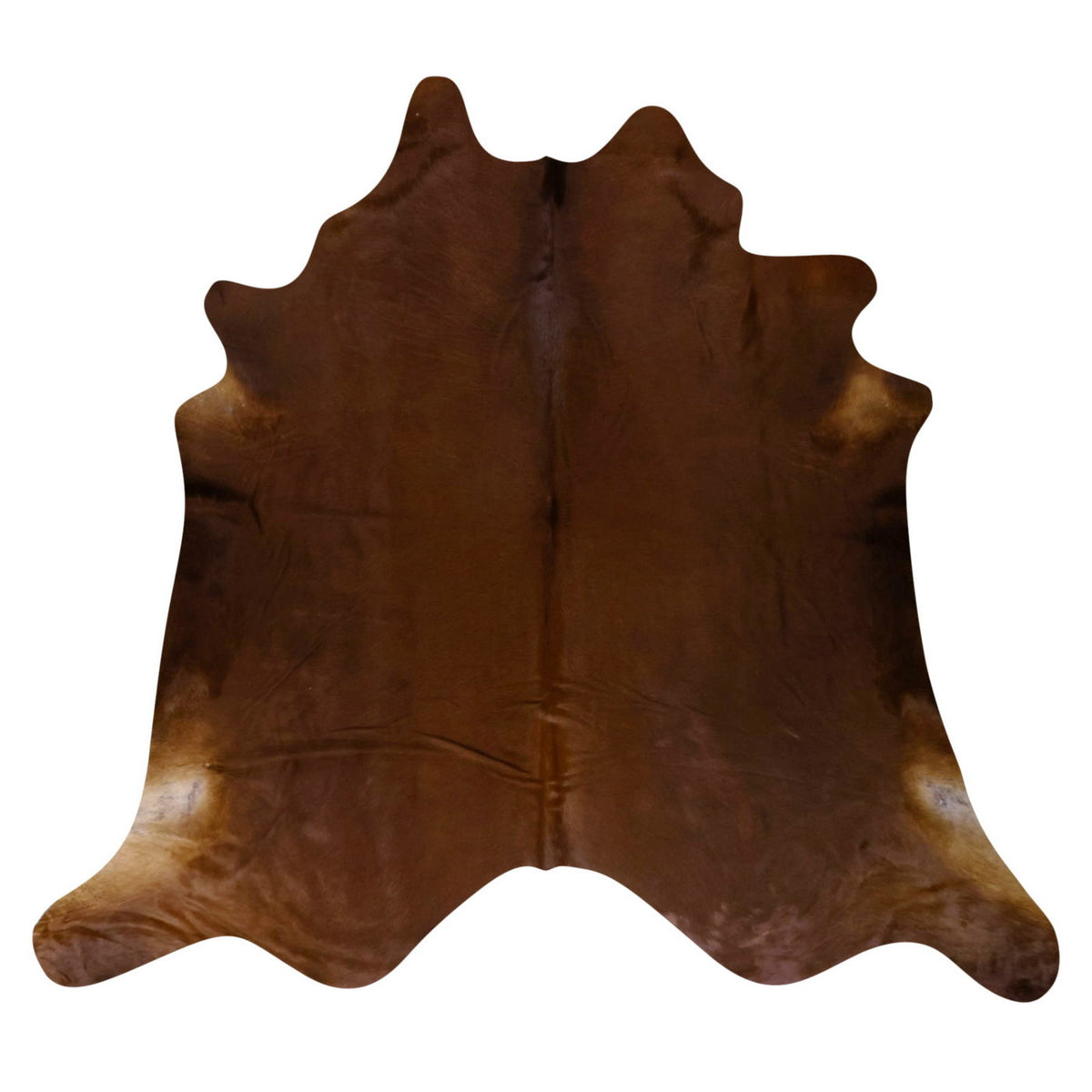 Natural Brazilian Cowhide Rug - Mocha & Beige