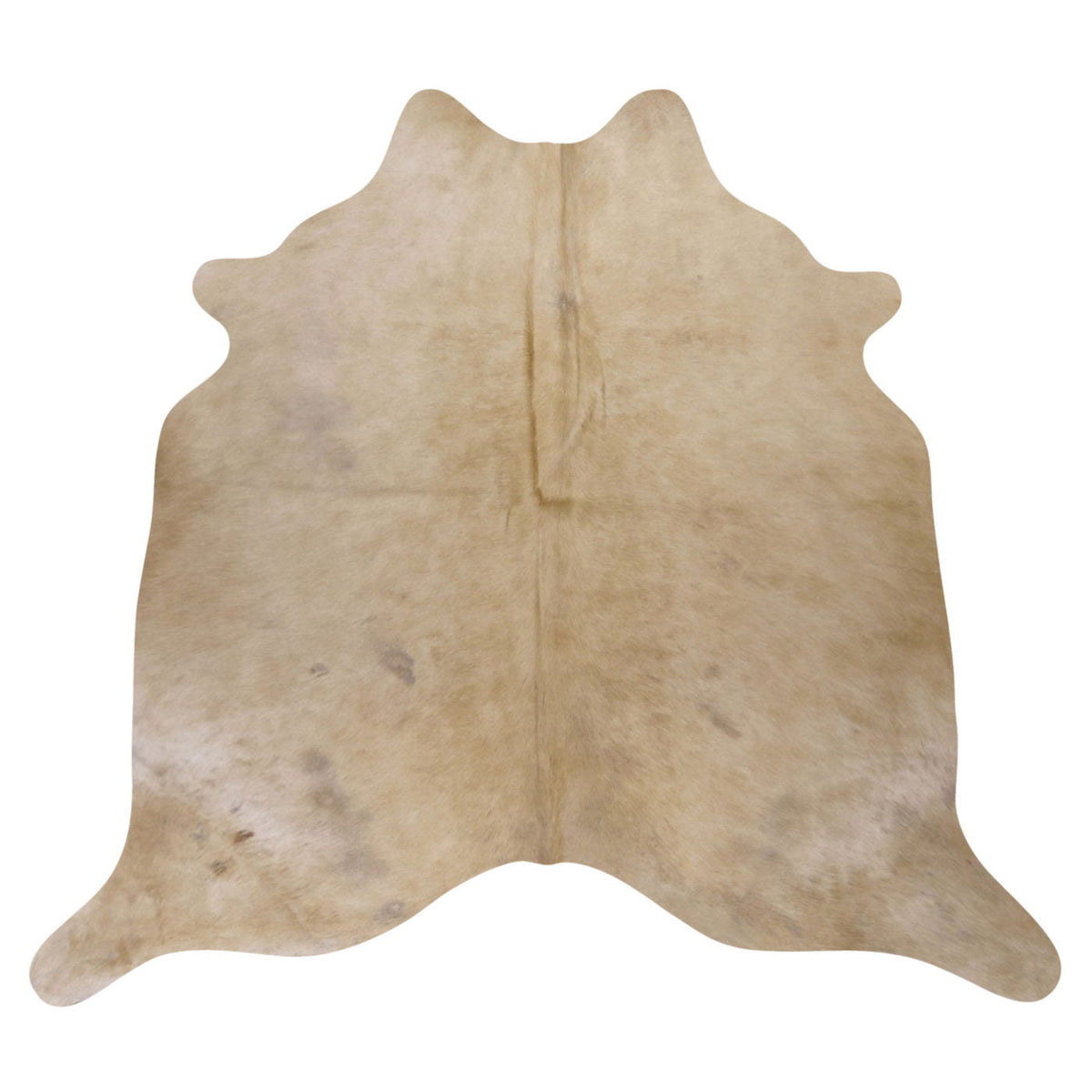 Natural Brazilian Cowhide Rug - Beige & Caramel