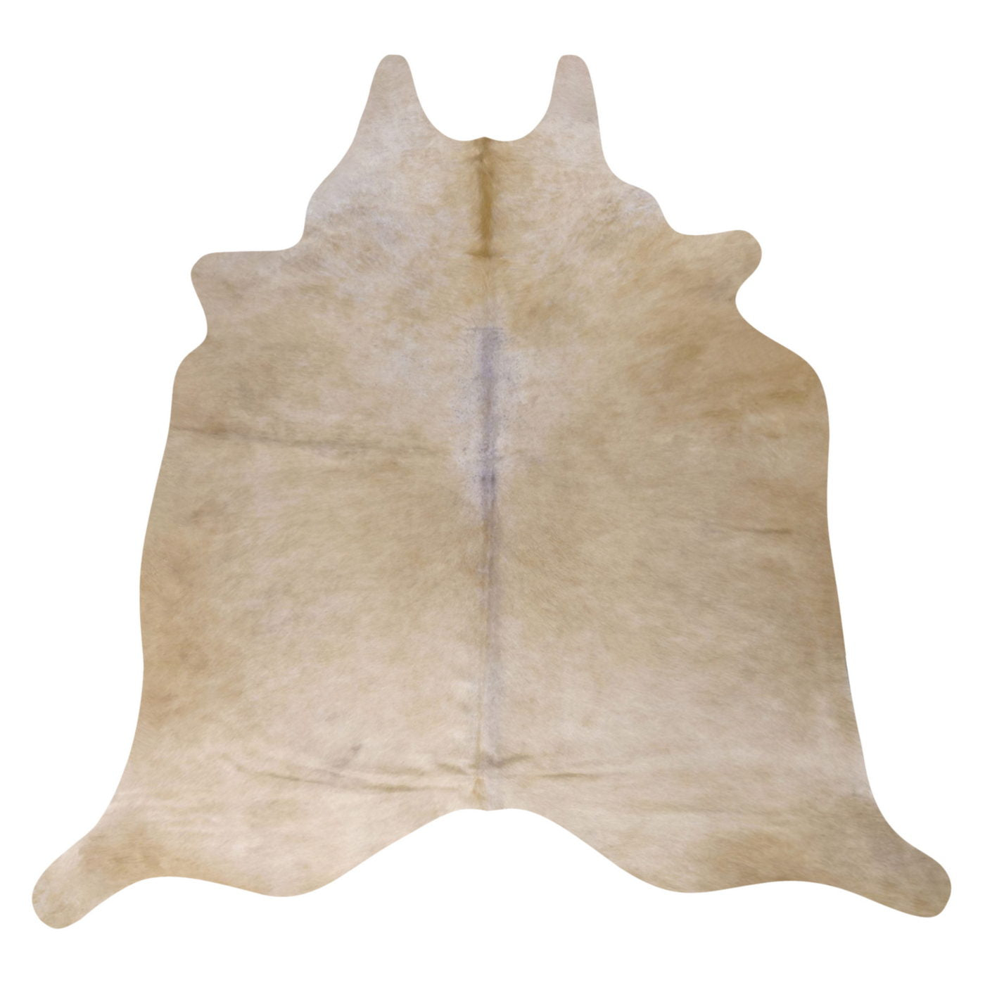 Natural Brazilian Cowhide Rug - Beige & Caramel
