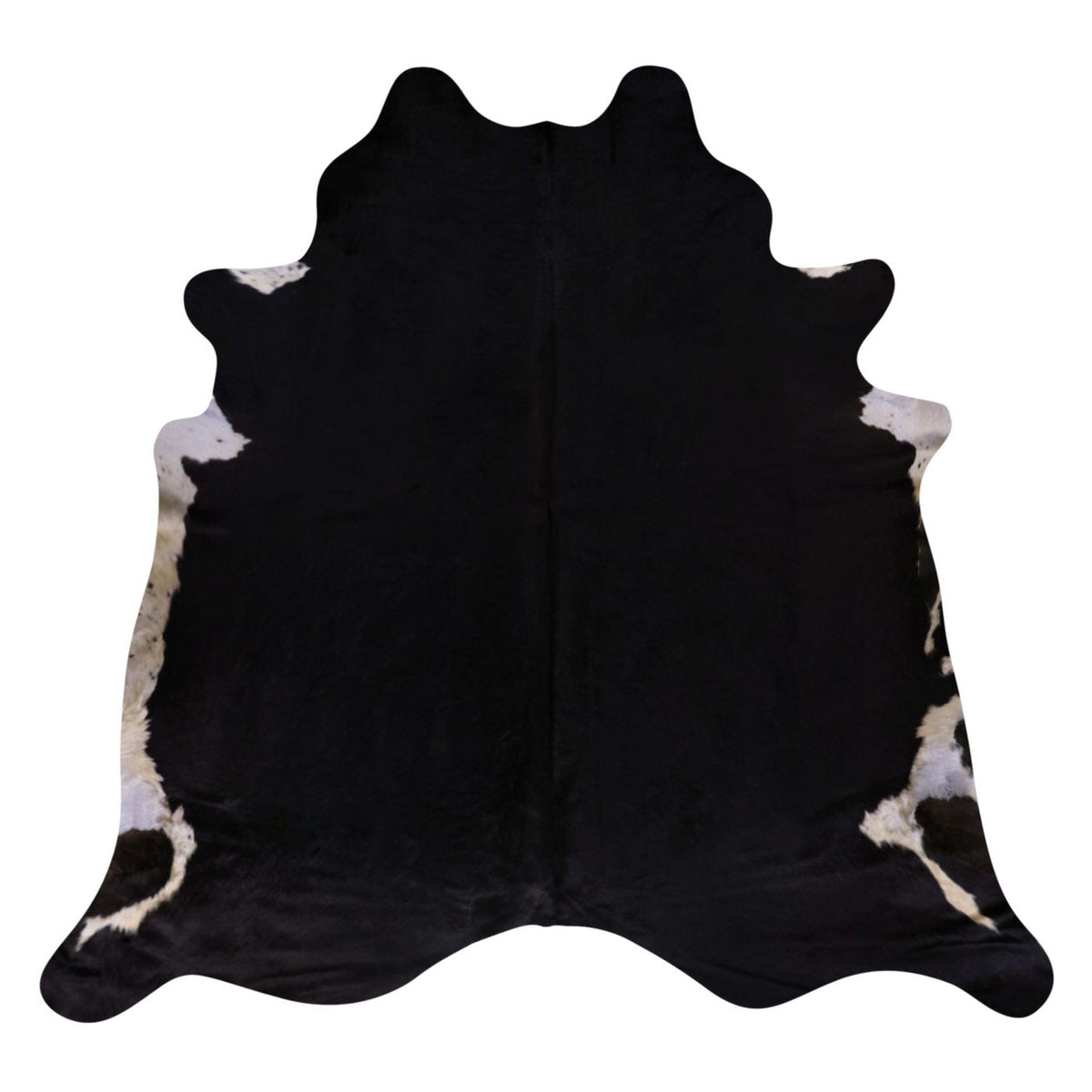 Natural Brazilian Cowhide Rug - Espresso & Ivory