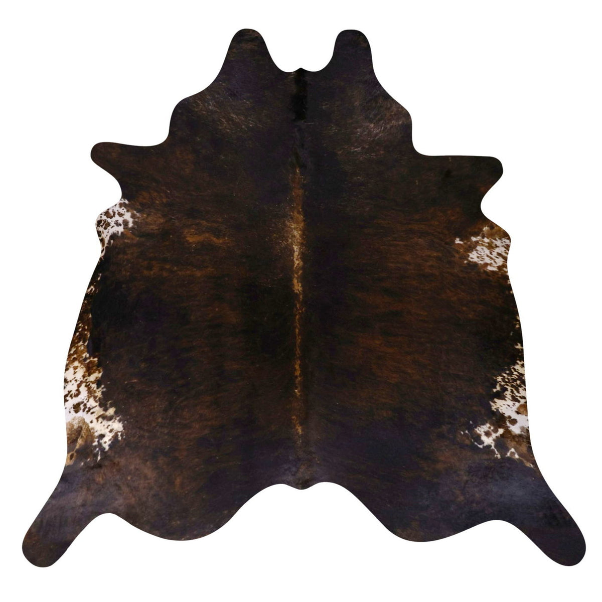 Natural Brazilian Cowhide Rug - Espresso, Mocha & Ivory