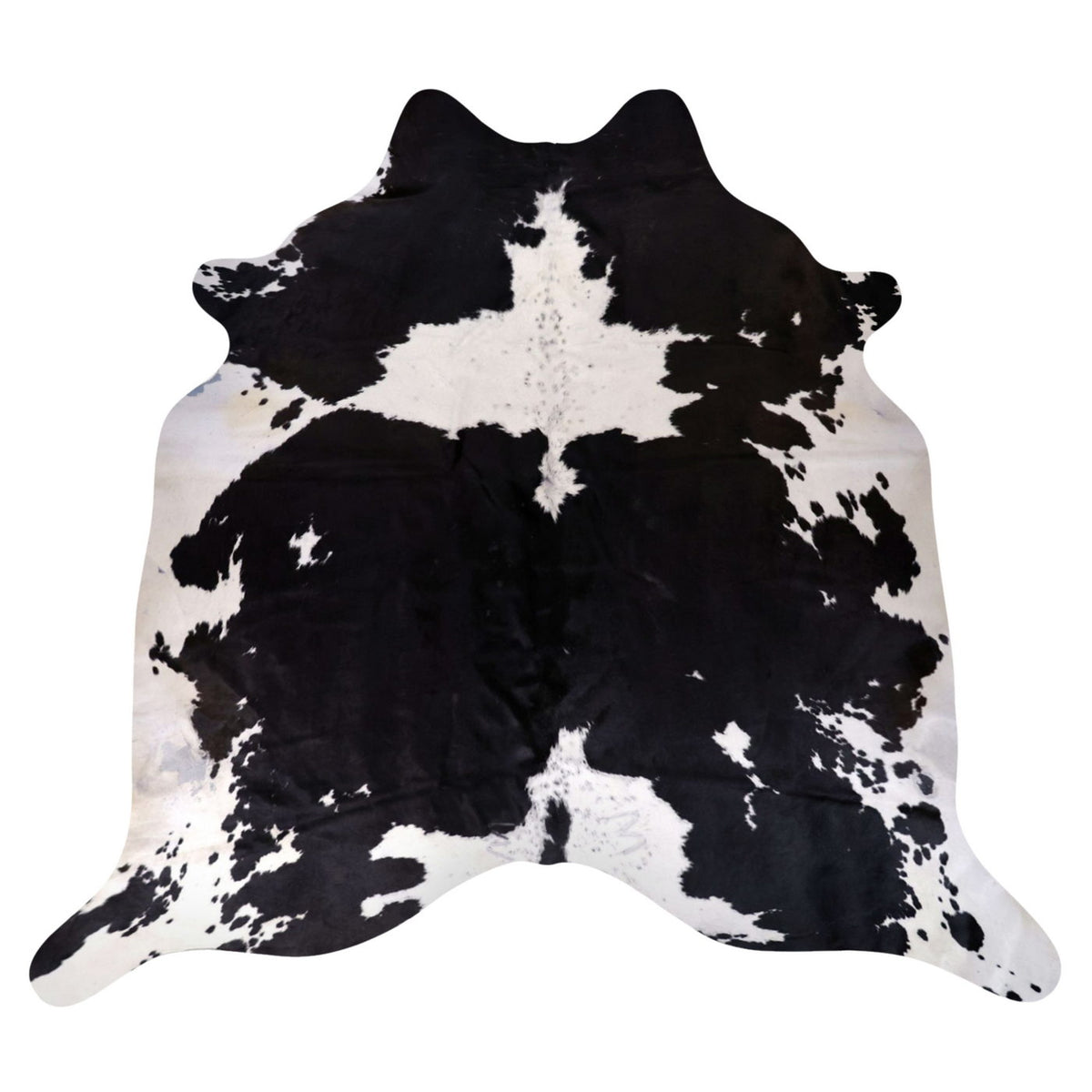 Natural Brazilian Cowhide Rug - Espresso & Ivory