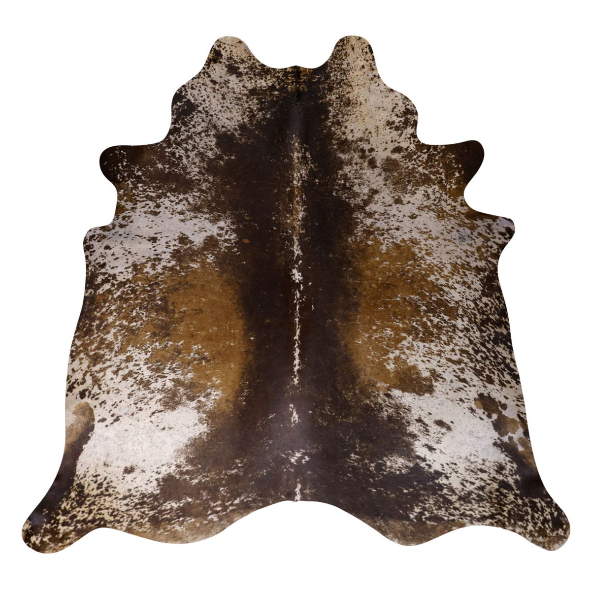 Natural Brazilian Cowhide Rug - Chocolate, Ivory & Mocha