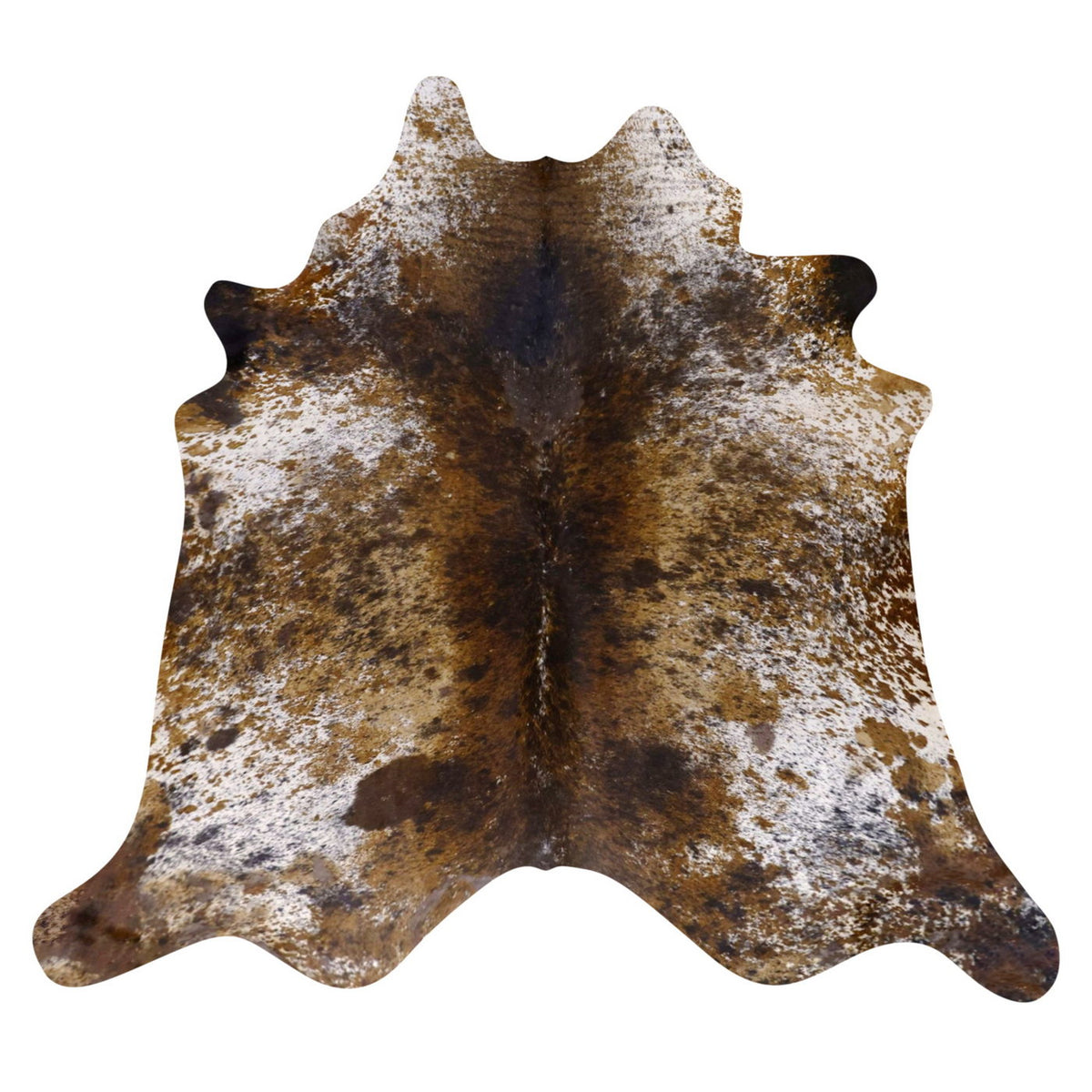 Natural Brazilian Cowhide Rug - Mocha, Ivory & Espresso