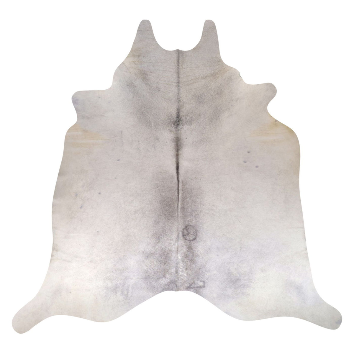 Natural Brazilian Cowhide Rug - Ivory & Grey