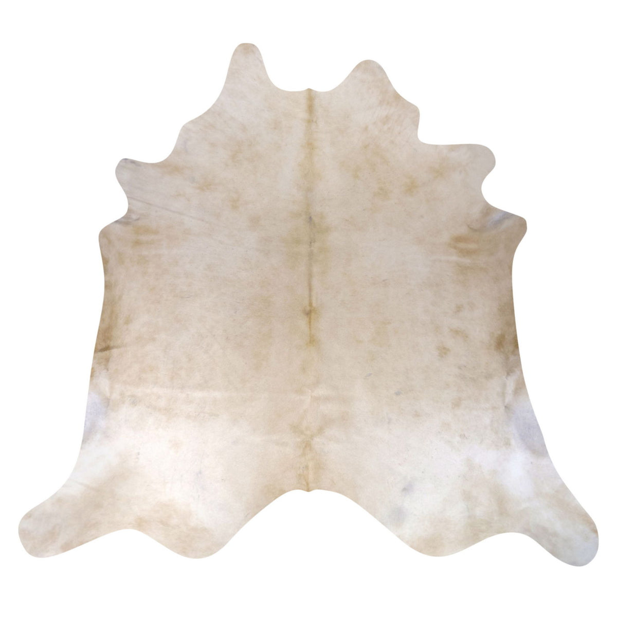 Natural Brazilian Cowhide Rug - Ivory & Caramel
