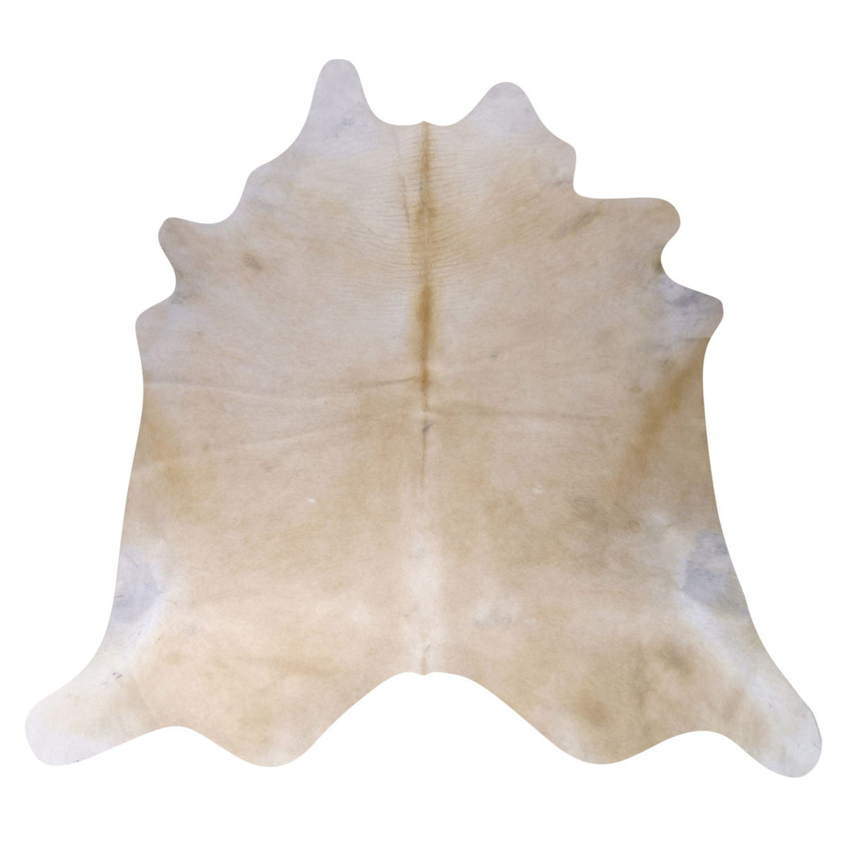 Natural Brazilian Cowhide Rug - Ivory & Caramel