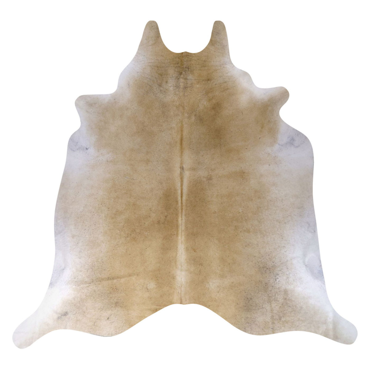 Natural Brazilian Cowhide Rug - Caramel & Ivory