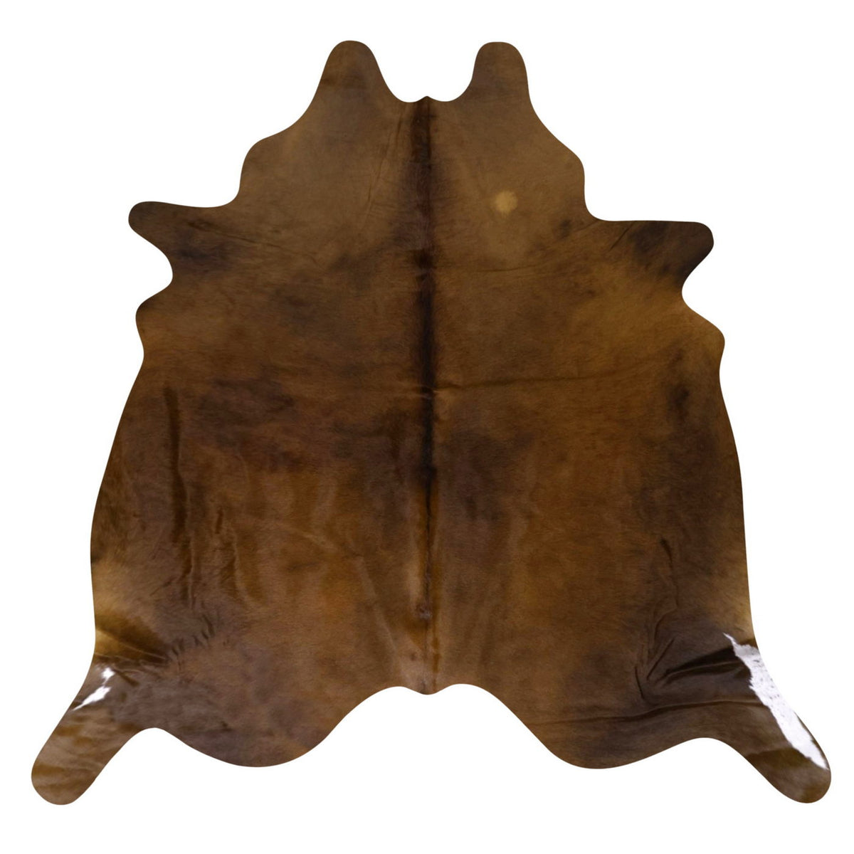 Natural Brazilian Cowhide Rug - Mocha, Chocolate & Ivory
