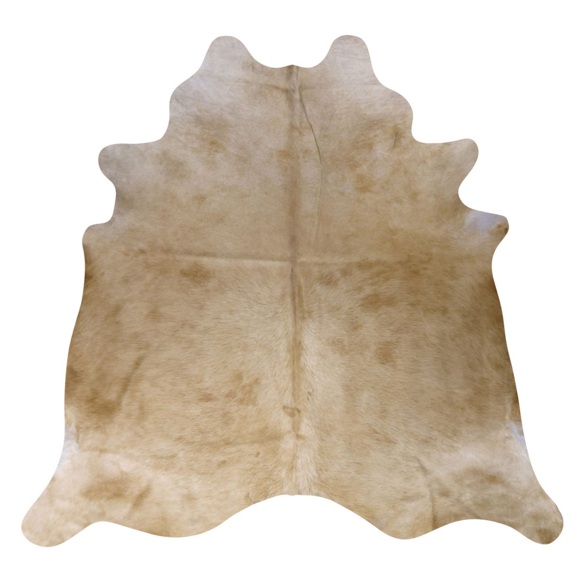 Natural Brazilian Cowhide Rug - Caramel & Ivory