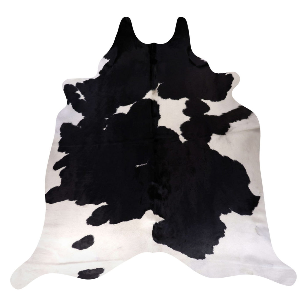 Natural Brazilian Cowhide Rug - Espresso & Ivory
