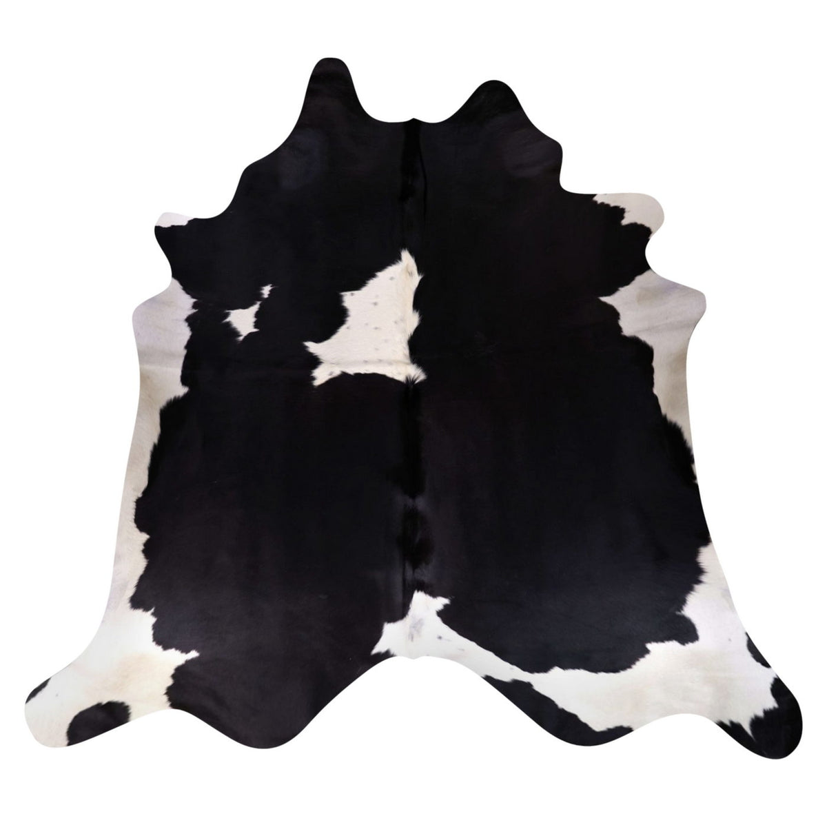 Natural Brazilian Cowhide Rug - Espresso & Ivory