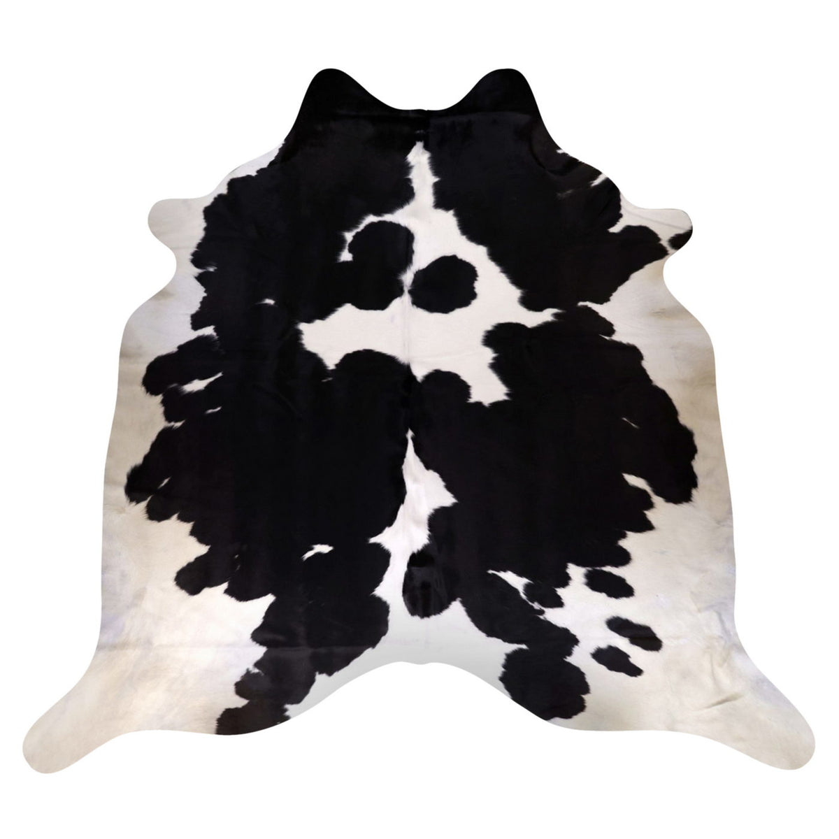 Natural Brazilian Cowhide Rug - Espresso & Ivory