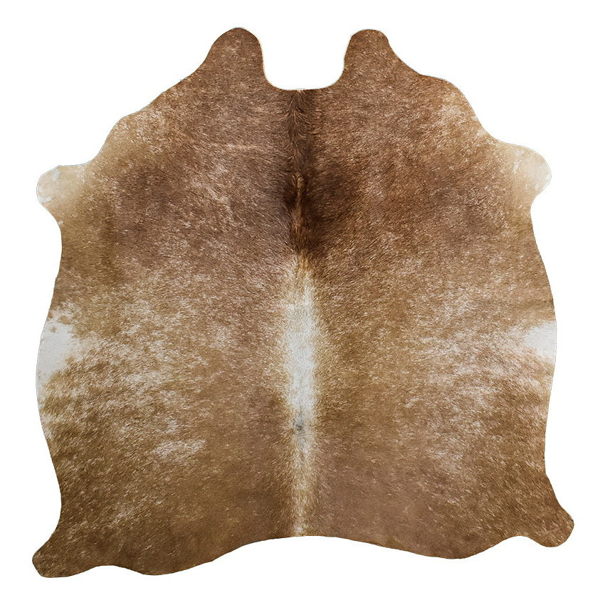 Natural Brazilian Cowhide Rug - Caramel, Mocha & Ivory