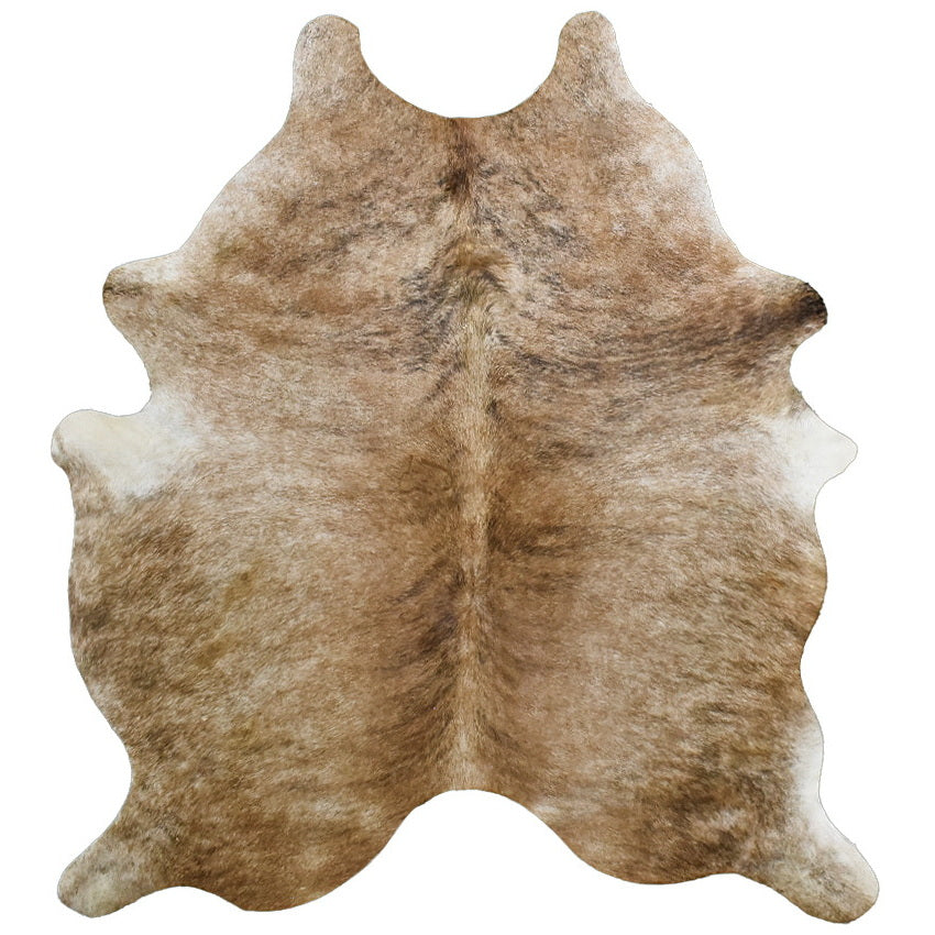 Natural Brazilian Cowhide Rug - Caramel, Mocha & Ivory