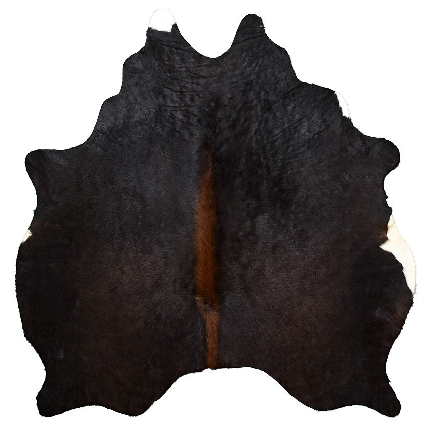 Natural Brazilian Cowhide Rug - Espresso, Mocha & Ivory