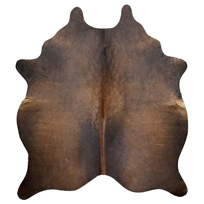 Natural Brazilian Cowhide Rug - Chocolate, Mocha & Charcoal