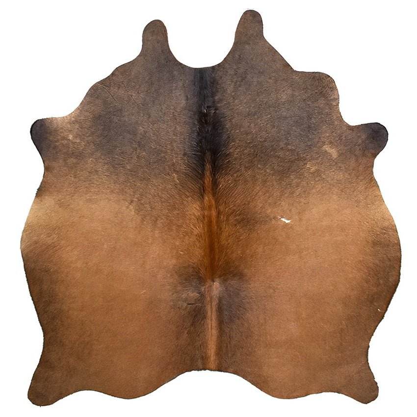 Natural Brazilian Cowhide Rug - Mocha, Caramel & Charcoal