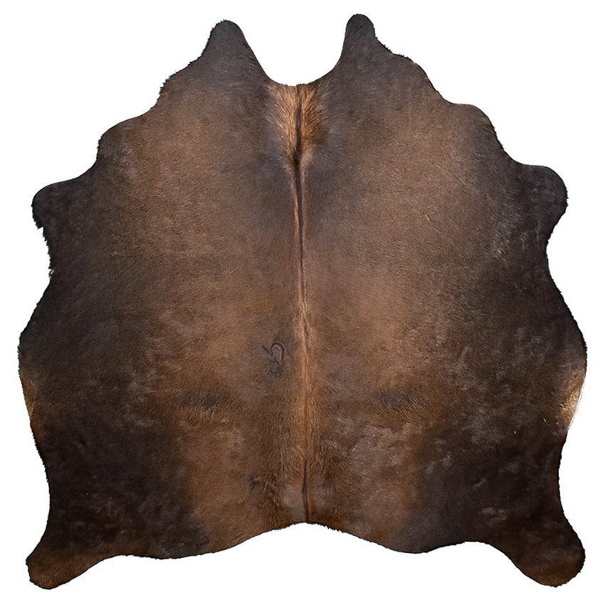 Natural Brazilian Cowhide Rug - Chocolate, Mocha & Charcoal