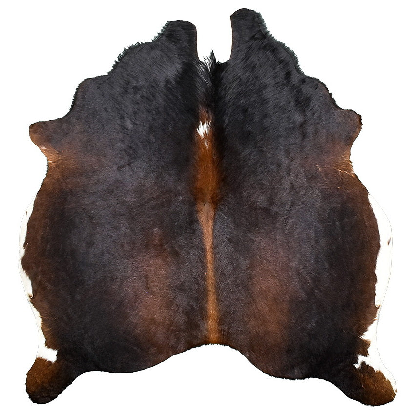 Natural Brazilian Cowhide Rug - Espresso, Mocha & Ivory