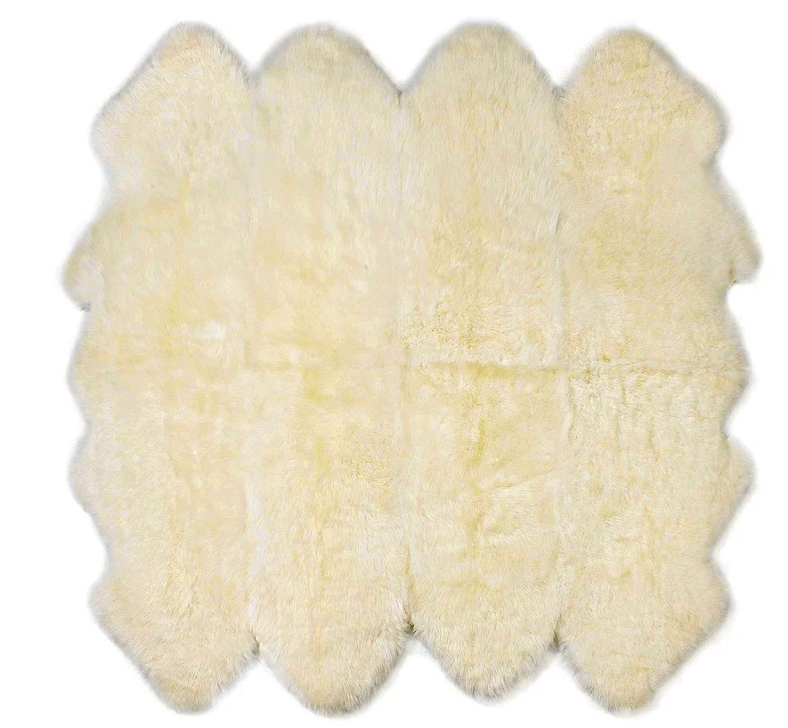 Octo Sheepskin Rug & Throw, XXLarge, approx. 6'x8' , Champaign