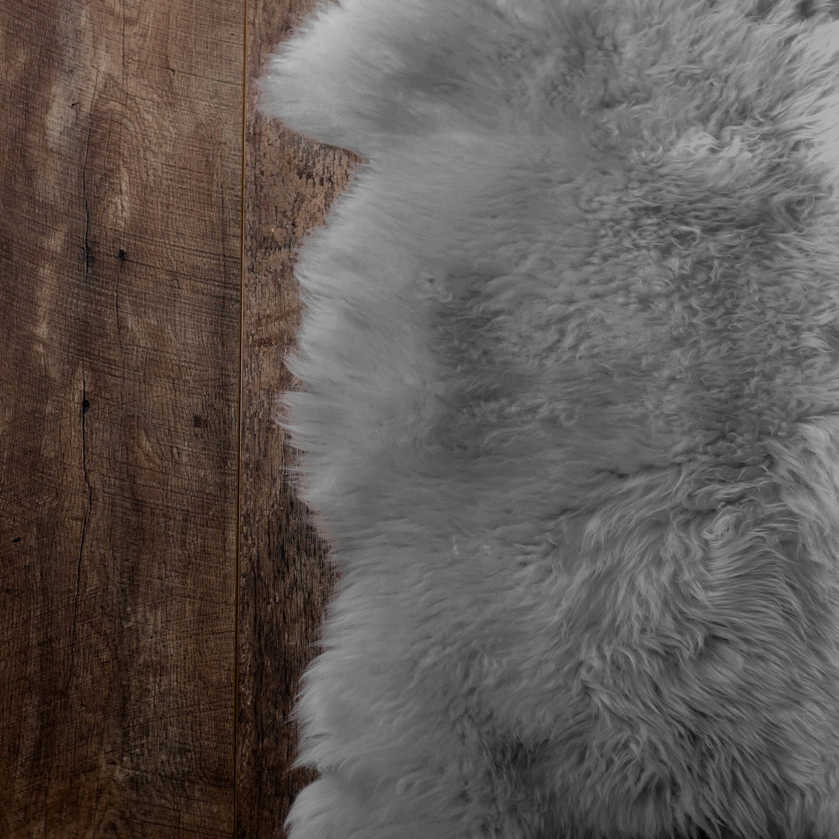 Natural Shape Sheepskin Grey 2'x6'