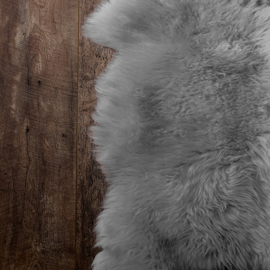 Natural Shape Sheepskin Grey 2'x6'