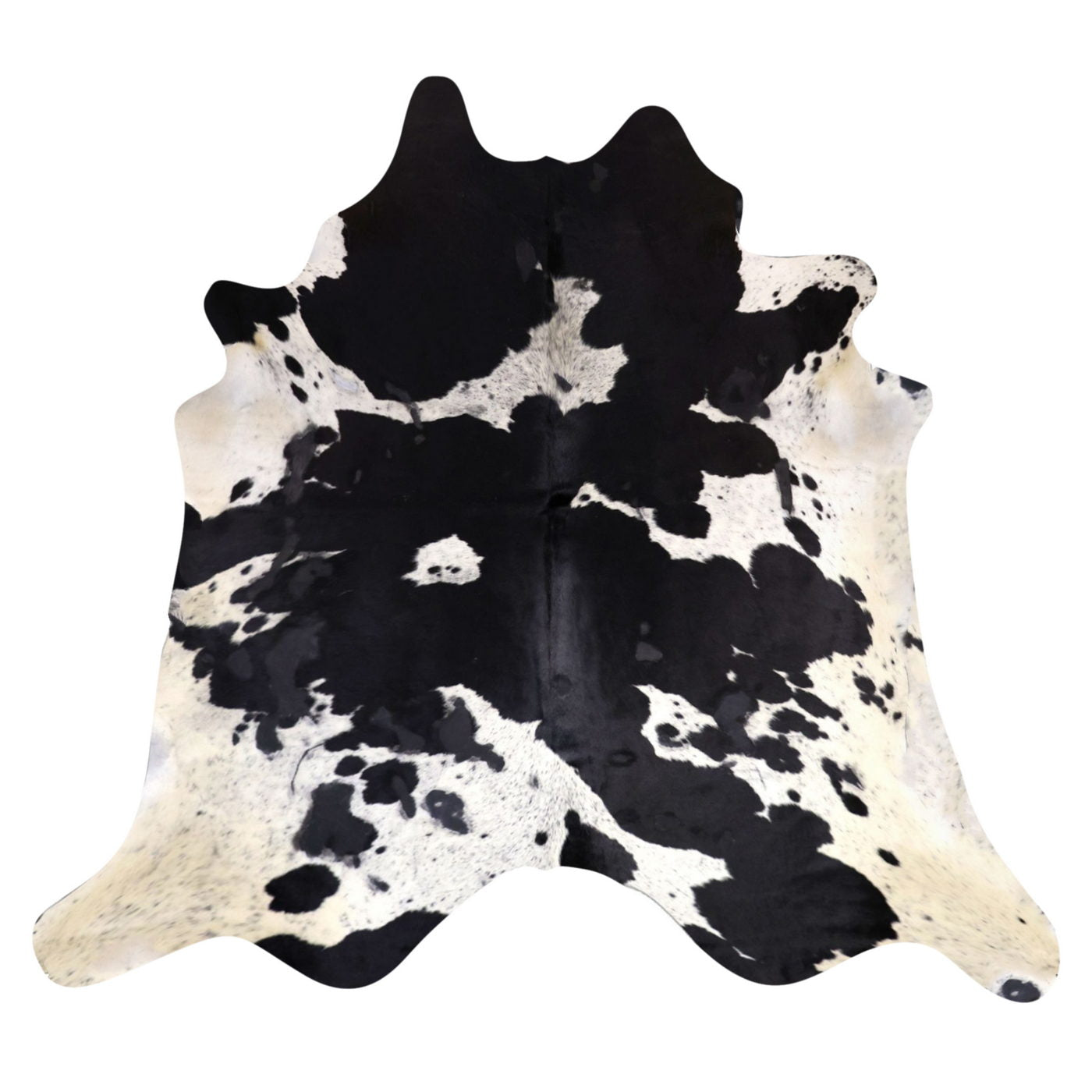 Natural Brazilian Cowhide Rug -  Espresso & Ivory