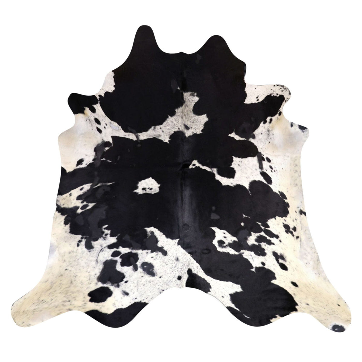Natural Brazilian Cowhide Rug -  Espresso & Ivory
