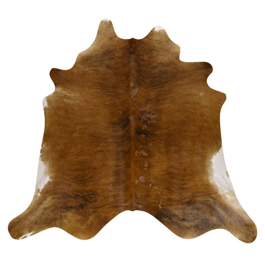 Natural Brazilian Cowhide Rug -  Mocha, Chocolate & Ivory