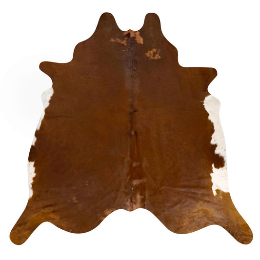 Natural Brazilian Cowhide Rug -  Mocha & Ivory