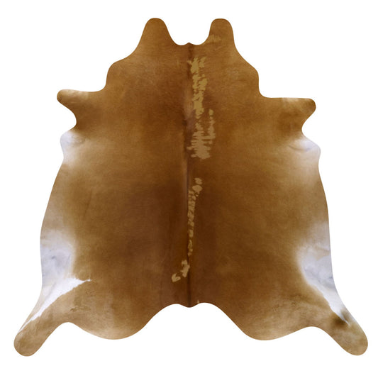Natural Brazilian Cowhide Rug -  Mocha & Ivory
