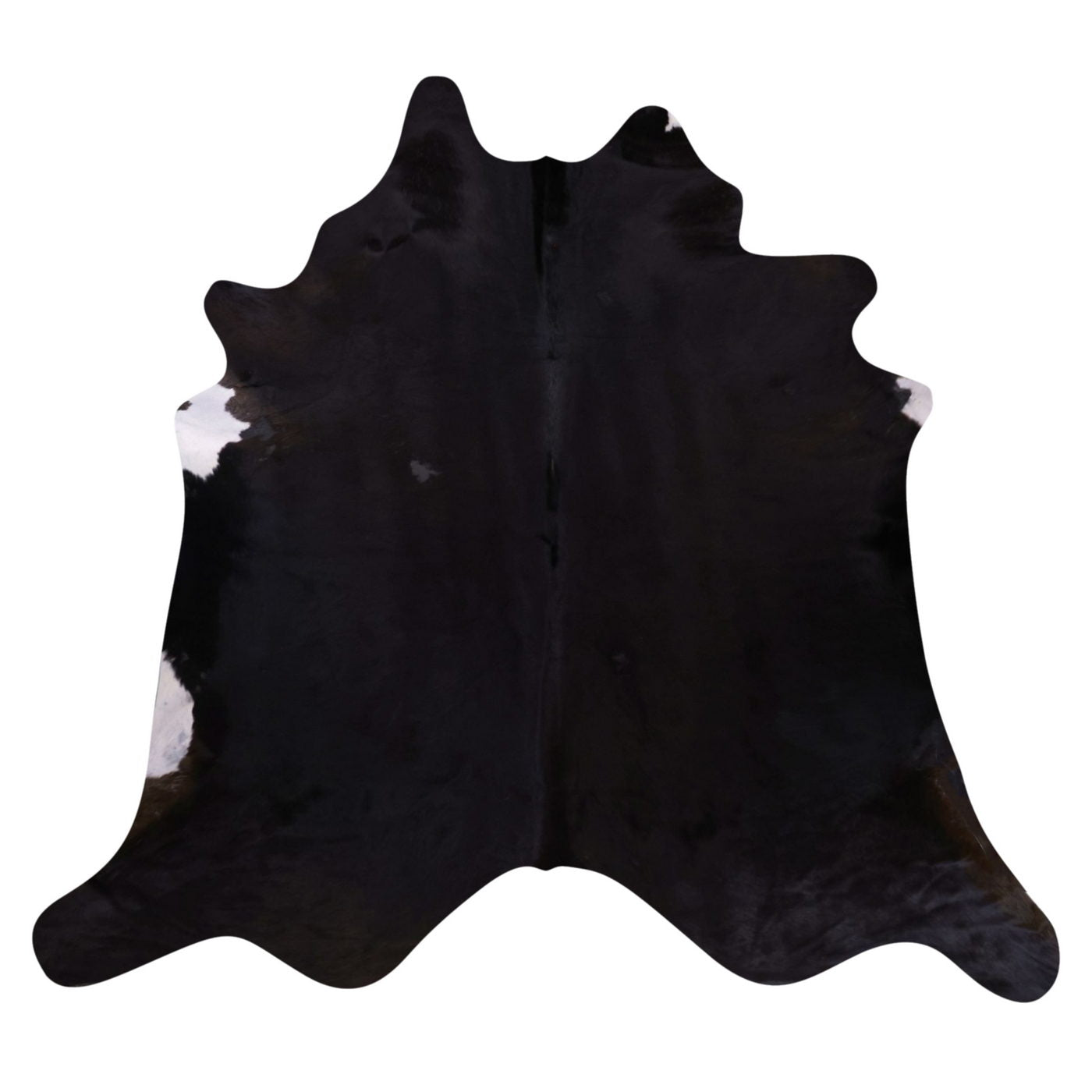 Natural Brazilian Cowhide Rug -  Espresso & Ivory