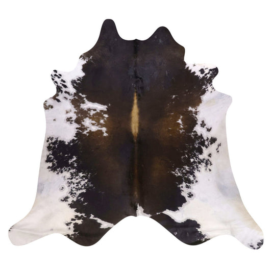 Natural Brazilian Cowhide Rug -  Espresso, Ivory & Caramel