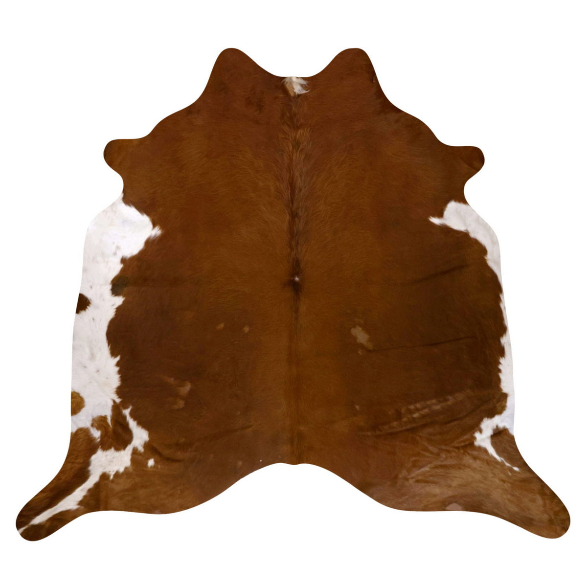 Natural Brazilian Cowhide Rug -  Mocha & Ivory