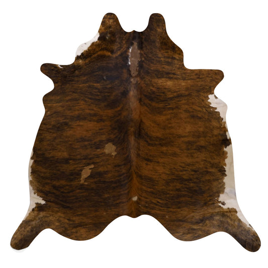 Natural Brazilian Cowhide Rug -  Chocolate, Mocha & Ivory