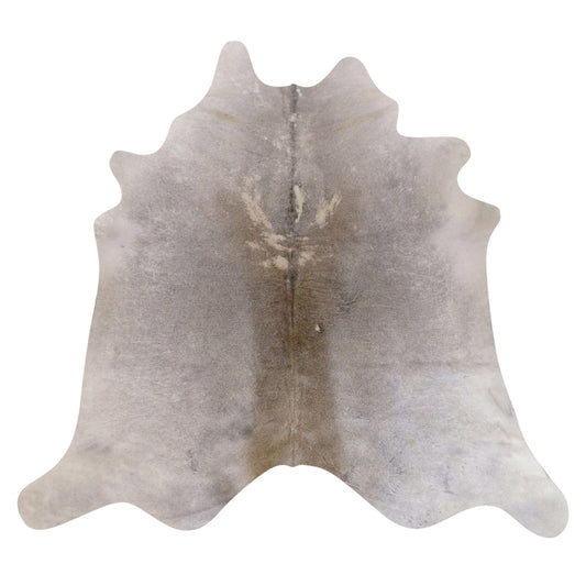 Natural Brazilian Cowhide Rug -  Grey & Ivory